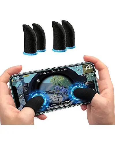 4pcs Game Finger Sleeve Hand Game Non-slip Sweat-resistant Walking Artifact Touch Screen Gloves